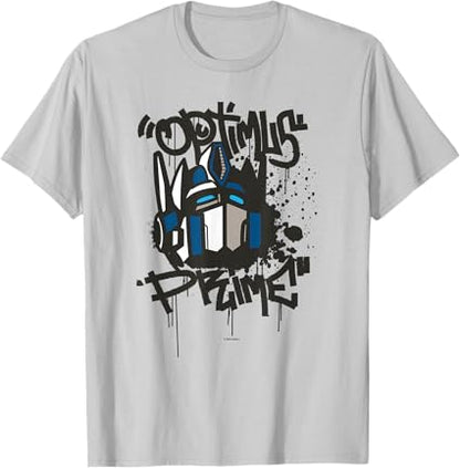 T-shirt Transformers Classic Optimus Prime com retrato em grafite
