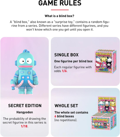 POP MART MEGA SPACE MOLLY SANRIO 400% Design Premium Presentes para Mulheres Figura de Acção de Brinquedo de Arte Chique Colecionável Favorita dos Fãs