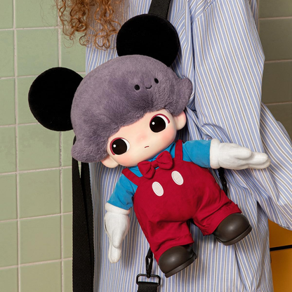 POP MART DIMOO WORLD X DISNEY Series-Mickey Bolsa de Peluche em Vinil 1 Caixa Personagem Articulado Design Premium Presentes Fã-Favorito Brinquedo Colecionável Figura de Acção de Brinquedo de Arte