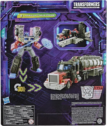 Transformers Toys Generations Legacy Series Leader G2 Universe Laser Optimus Prime Action Figure - Crianças a partir dos 8 anos