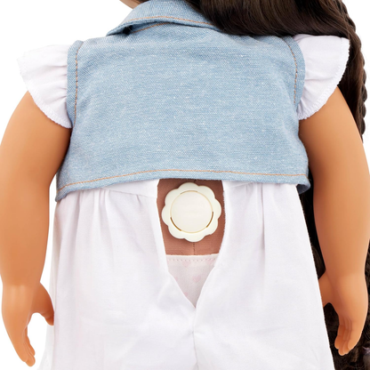 A Nossa Geração Perla From Hair to There Styling Doll - Boneca de Cabelo Crescente de 18 Polegadas com Trança Extensível, Boneca de Moda para Meninas, Cabelo Longo e Modelável, Inclui Guia de Estilo, Idades 3+