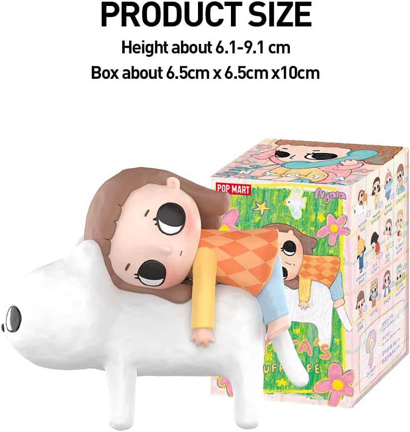 POP MART Nyota's Fluffy Life Series Conjunto completo de figuras (12 caixas) 2,5 polegadas Personagem articulado Design premium presentes para mulheres Caixa surpresa favorita dos fãs Boneco de ação de brinquedo colecionável