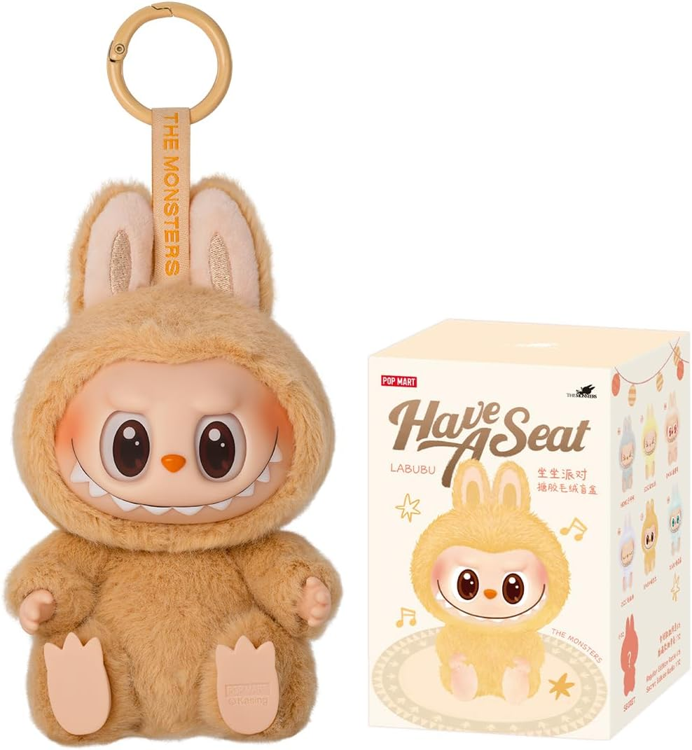POP MART Labubu THE MONSTERS Série Big into Energy - Pingente de pelúcia de vinil BlindBox 1 caixa de 2,5 polegadas - Figura de ação de brinquedo de arte chique favorita dos fãs