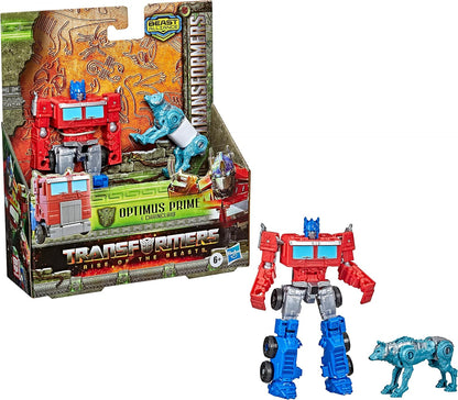 Transformers: A Ascensão das Feras Filme Beast Alliance Beast Weaponizers Pack de 2 Brinquedos Optimus Prime, 6 anos ou mais, 12,5 cm