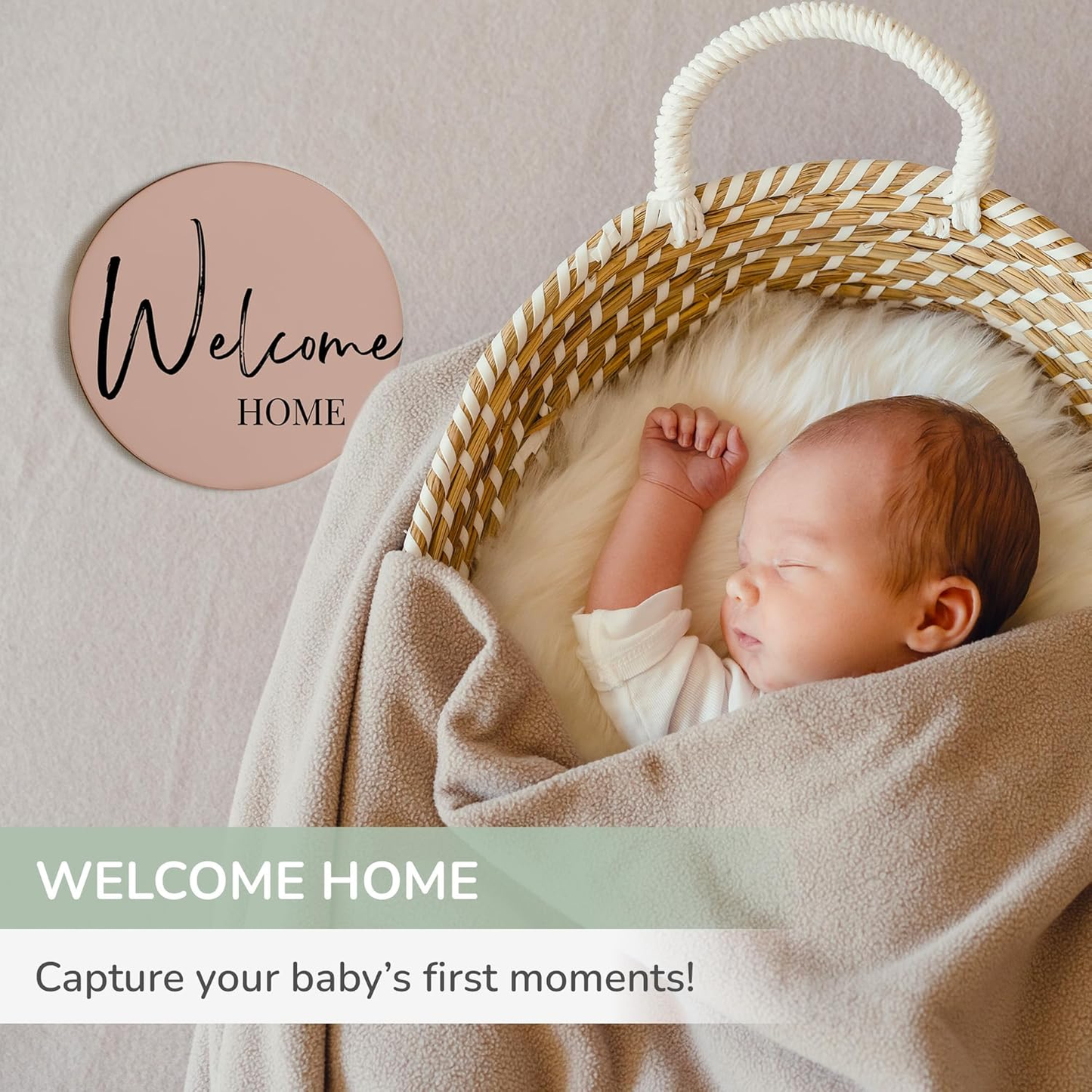 Discos marcadores de marcos mensais Tiny Trees Baby - Cartões de marcos mensais frente e verso para bebés, acessórios para fotos para anúncio de bebé, placas neutras para recém-nascidos, meninos e meninas