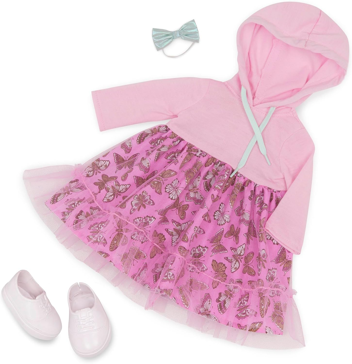 A Nossa Geração Hattie & Bella – Dupla de Bonecas e Cãozinhos de 18 Polegadas, Nody Macio, Peluche para Cão e Acessórios de Higiene