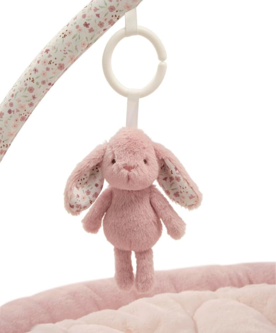 Tapete de atividades interativo para bebé Mamas & Papas, tapete de ginástica Welcome to The World, rosa