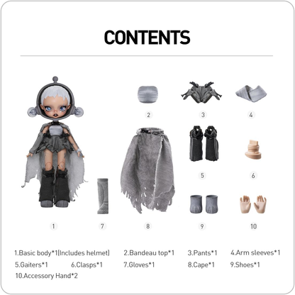 POP MART SKULLPANDA x HAMCUS 1/6 Figura de ação Design Premium Presentes para Mulheres Figura de ação de brinquedo de arte chique colecionável favorita dos fãs