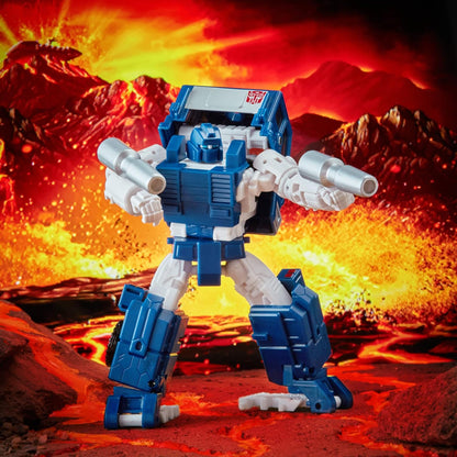 Transformers Generations War for Cybertron: Kingdom Deluxe WFC-K32 Autobot Pipes Action Figure - 8 anos ou mais, 14 cm Multicolorido F0682