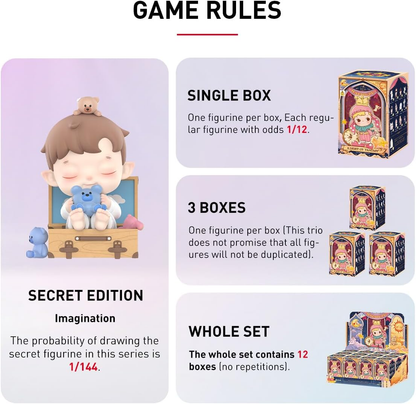 POP MART HACIPUPU HACIPUPU Uma Noite de Fantasia Série Figuras Conjunto Completo Design Premium Presentes para Mulheres Fãs-Favorito Colecionável Chic Art Toy Figura de Ação