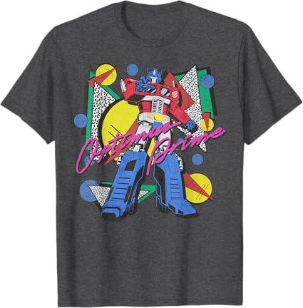 Transformers Retro Optimus Prime 80's Print T-Shirt