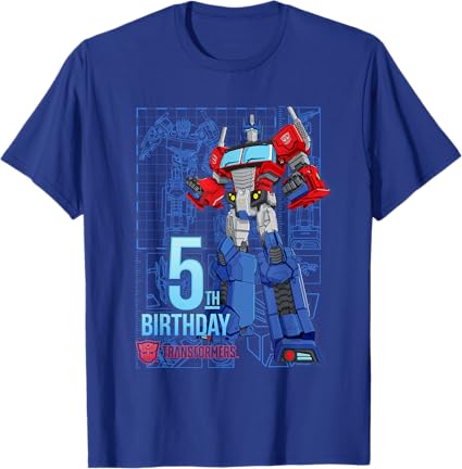 T-Shirt TRANSFORMERS Optimus Prime 5th Birthday