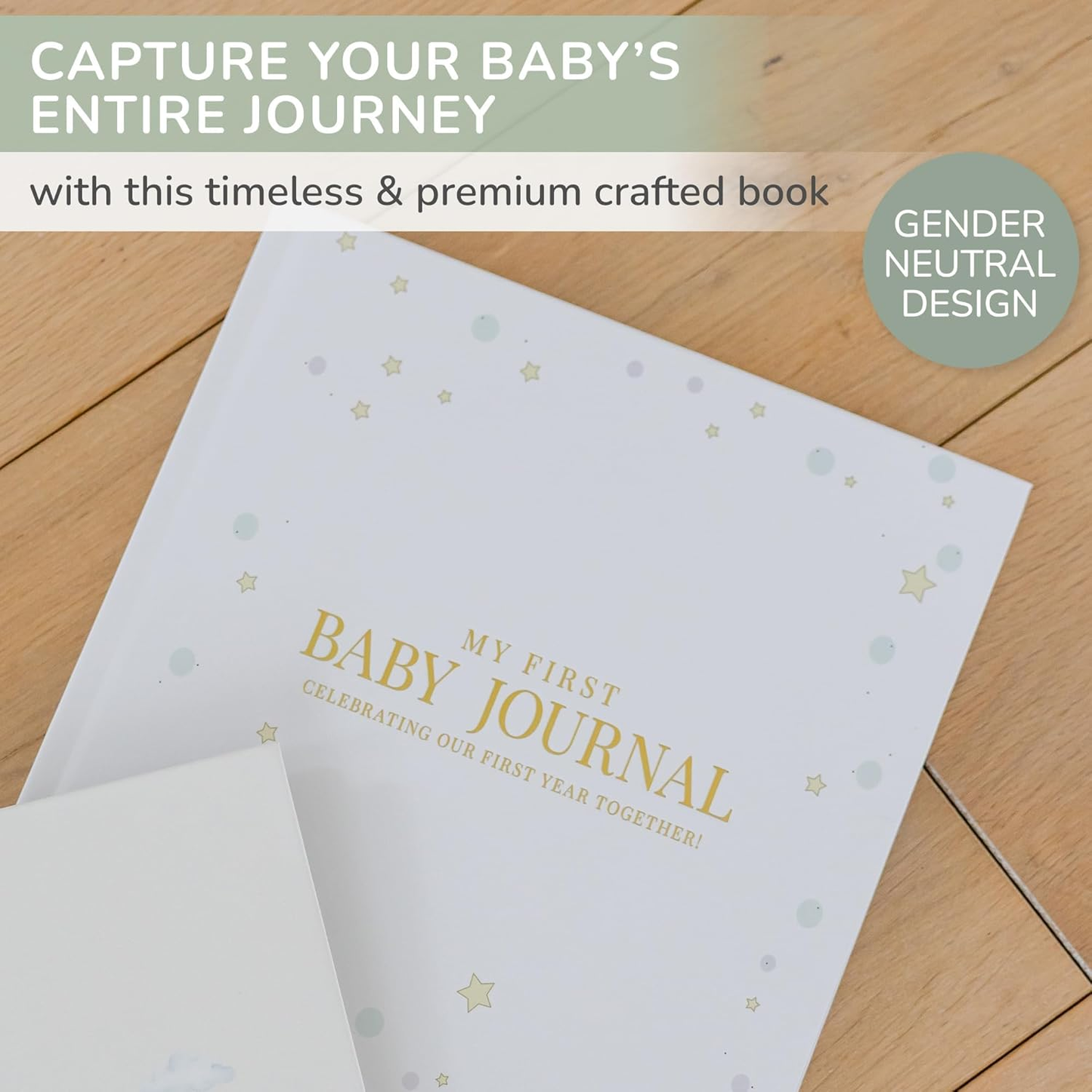 Livro de Memórias e Diário de Gravidez Tiny Trees® para Bebés – Presente de recordação para chás de bebé | Registar marcos, crescimento mensal e árvore genealógica - Diário para futuras mamãs, papás e pais