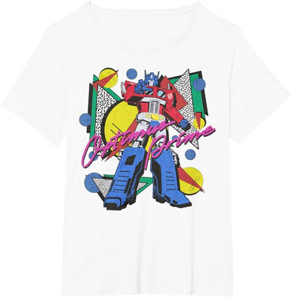 Transformers Retro Optimus Prime 80's Print T-Shirt