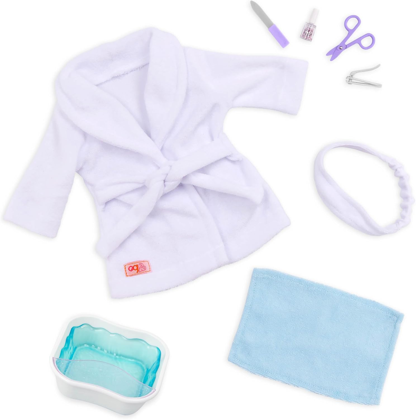 Our Generation Boneca Deluxe Emily com Livro de Histórias – Boneca organizadora de festas de 45 cm e livro de histórias para meninas e meninos, acessórios divertidos para festas, corpo macio e fofinho, para crianças a partir dos 3 anos