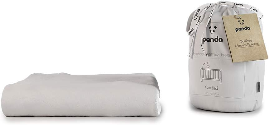 Protetor de colchão Panda Bamboo (casal pequeno: 190 cm x 120 cm x 32 cm)