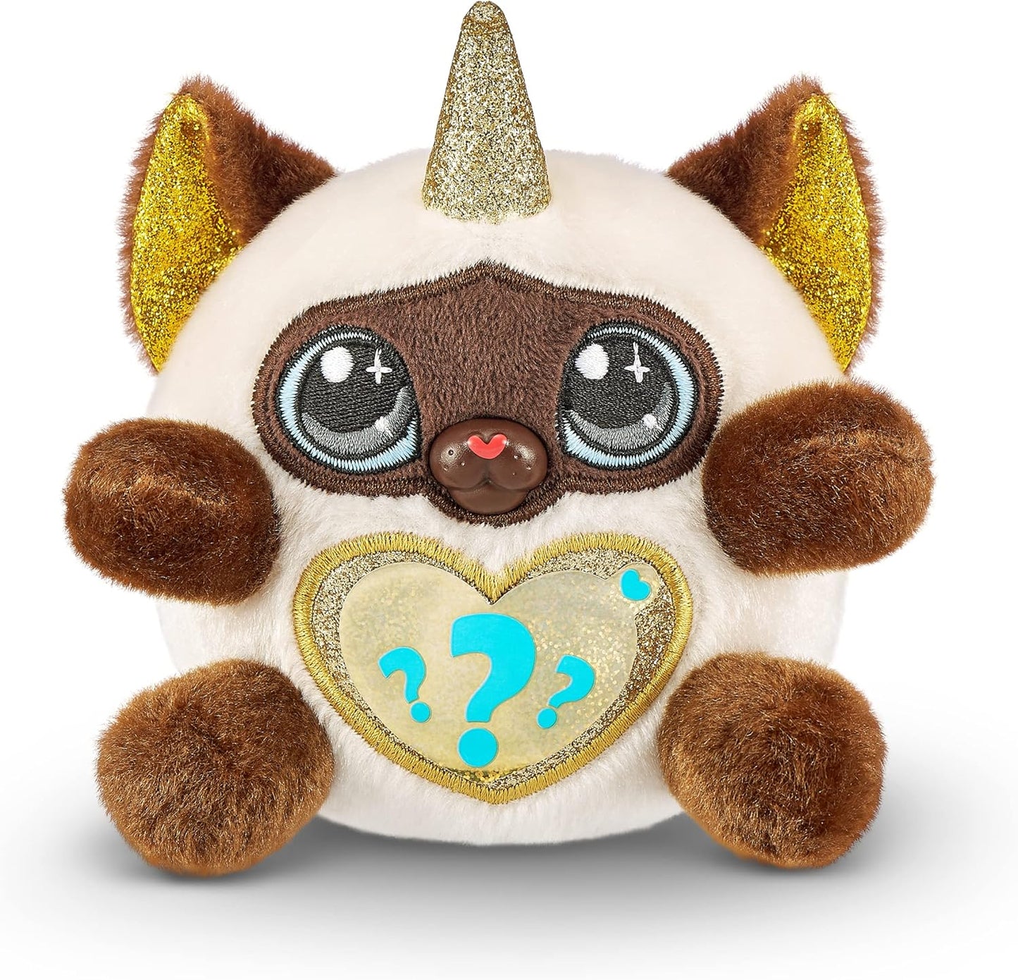 Rainbocorns Kittycorn Surprise, Yaxi, o gato siamês - Pelúcia colecionável - 10 surpresas para desembalar, descascar e revelar coração, adesivos, lodo, maiores de 3 anos (gato siamês)