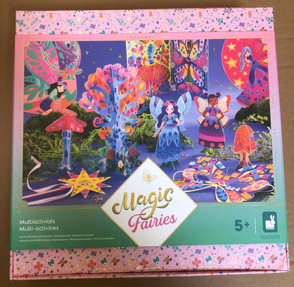 Janod - Conjunto Multiatividades - Tema Fada - 11 Realizações - Kit de Lazer Criativo Infantil - Destreza e Concentração - A partir de 5 anos - J09175