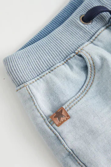 |Boy| Shorts Jeans Pull-On Em Jersey - Bleach (3 meses - 7 anos)