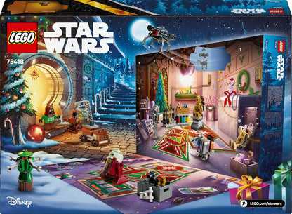 Calendário do Advento LEGO Star Wars 2025 para meninos a partir de 6 anos - Brinquedo de contagem regressiva para o Natal com 24 surpresas, incluindo 2 minifiguras e 5 figuras de droides - Ideia de presente - 75418