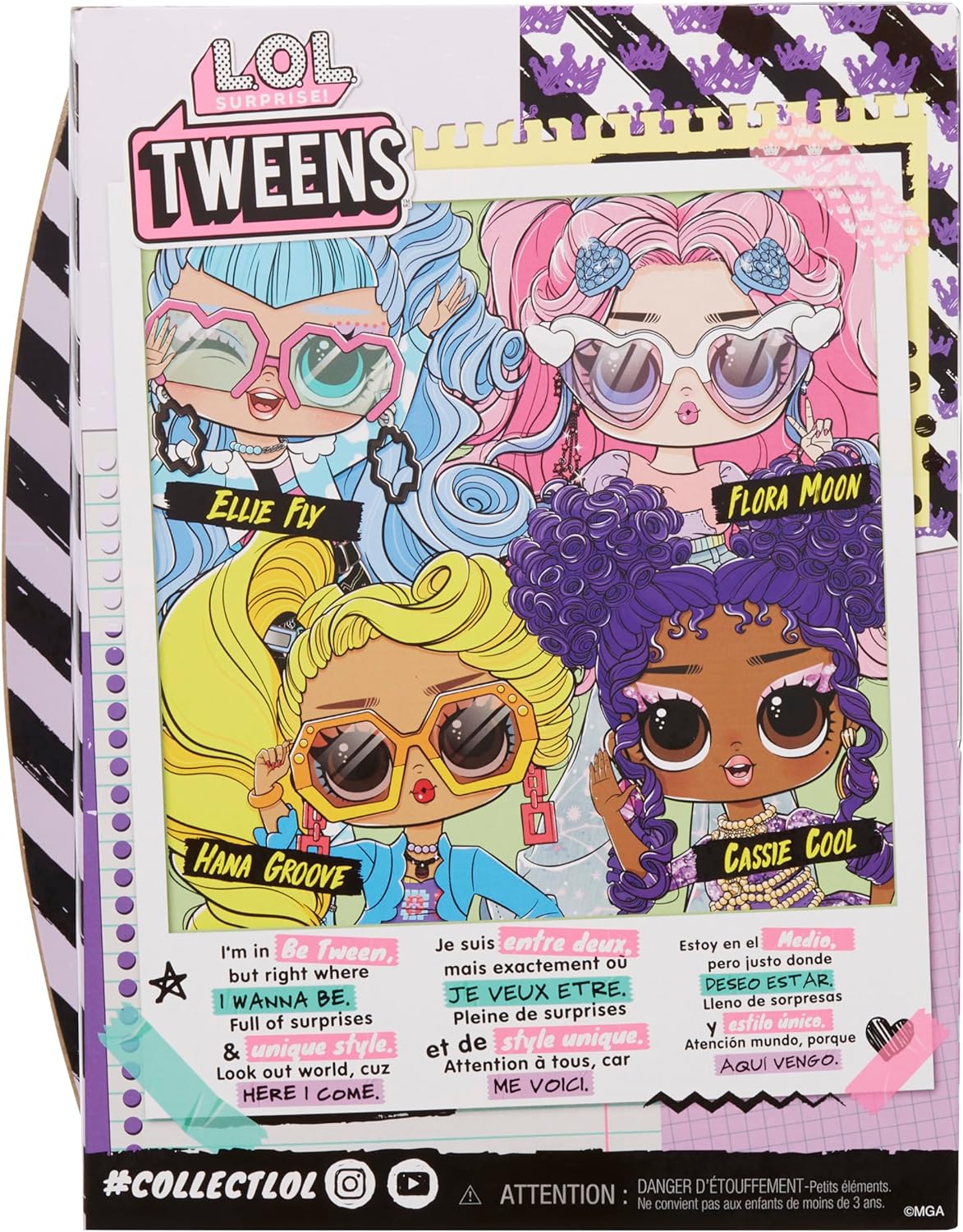 LOL Surprise Tweens - Muñeca de moda Hana Groove - con más de 10 sorpresas y fabulosos accesorios - ideal para niños de 4 años en adelante