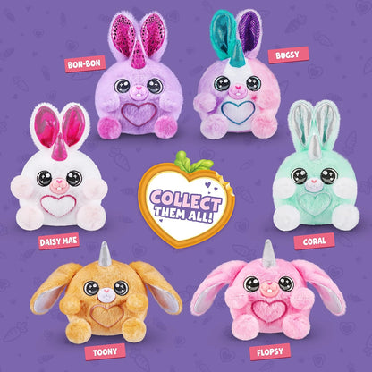 Rainbocorns Bunnycorn Surprise, pacote com 2, 4 surpresas dentro, bichinhos de pelúcia colecionáveis (pacote com 2)