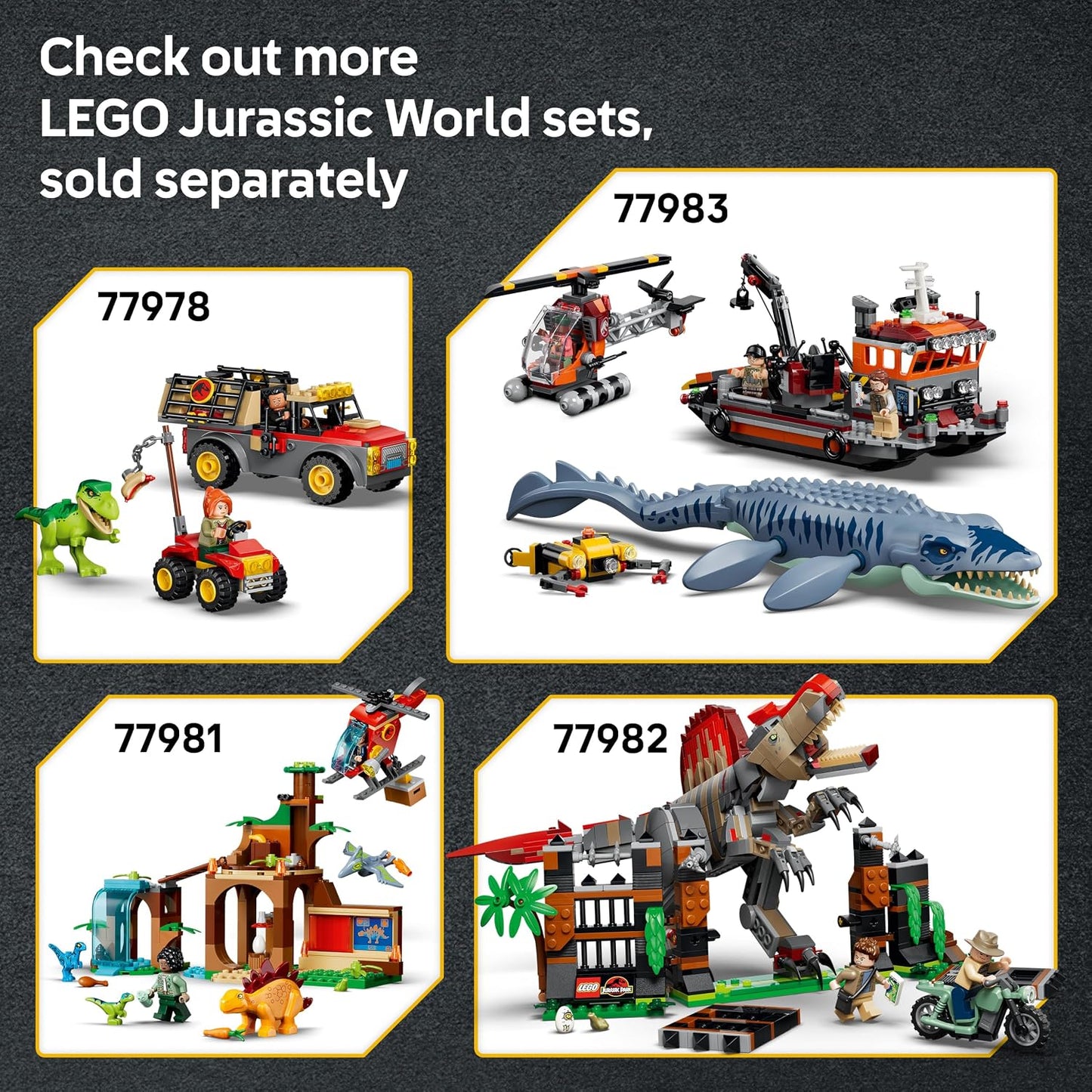 LEGO Jurassic World Filhote de Dinossauro: Pteranodonte – Brinquedo Interativo com Figura Articulada e Lula – Decoração de Quarto Infantil – Presente de Aniversário para Meninos e Meninas a partir de 7 Anos – 77977