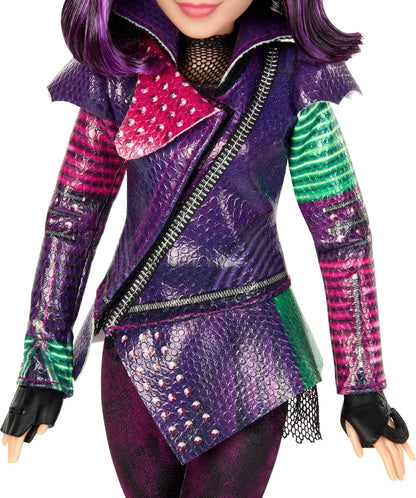 Mattel Boneca Descendentes – Mal da Ilha dos Perdidos (Edição de 10º Aniversário) com Roupa Removível, Acessório e Articulações Flexíveis, Inspirada nos Filmes, JFG74, 28 cm | Boneca com