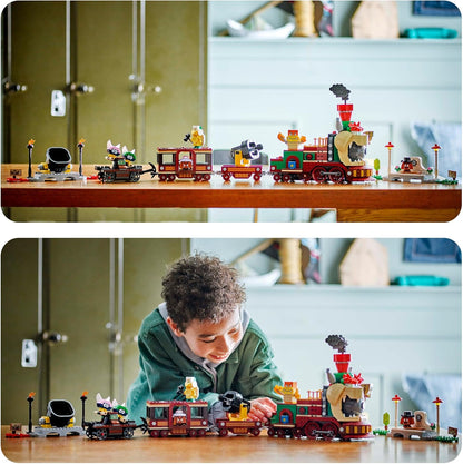 LEGO Super Mario The Bowser Express Train Toy, conjunto de aventura para meninos e meninas de 9 anos ou mais, com 6 figuras de personagens, incluindo. um Hammer Bro e 2 Goombas, presente criativo para crianças gamers