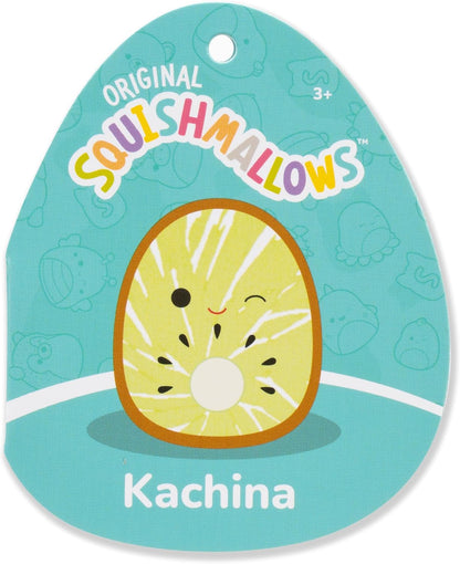 Squishmallows Original 5-Inch Food 4-Pack - Kachina Kiwi, Rayen Pancakes, Visconti Lemon Macaron, Wanda Watermelon