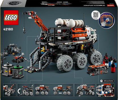 LEGO Technic Mars Crew Exploration Rover Set de construcción, juguete del espacio exterior para niños, niños y niñas a partir de 11 años, regalo de explorador inspirado en la NASA, juego imaginativo 42180