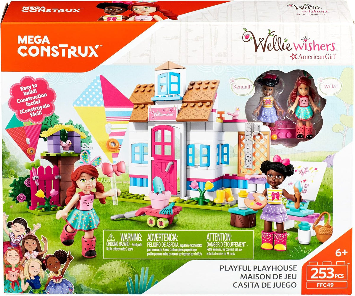 Mega Construx Welliewishers Playful Playhouse - Conjunto de Brinquedo Montável