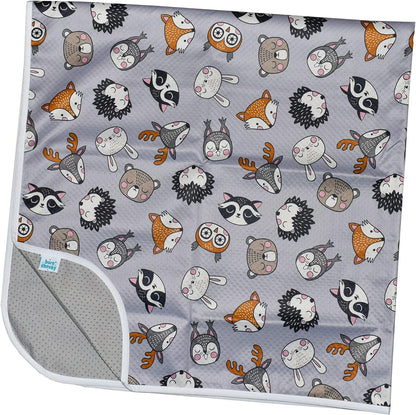 Born Cheeky Tapete Woodland Splash para cadeira alta grande 51 "antiderrapante à prova d'água lavável Splat Mat para bebê criança desmame de cadeira alta, artesanato bagunçado e sessões de brincadeira fácil de limpar