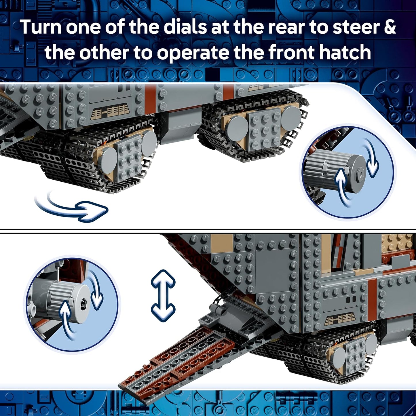 LEGO Star Wars 75453 Sandcrawler Offworld e Mudhorn – Kit de montar com figura do Grogu e 5 minifiguras (incluindo O Mandaloriano) – Presente de aniversário para adolescentes a partir de 14 anos e fãs de filmes