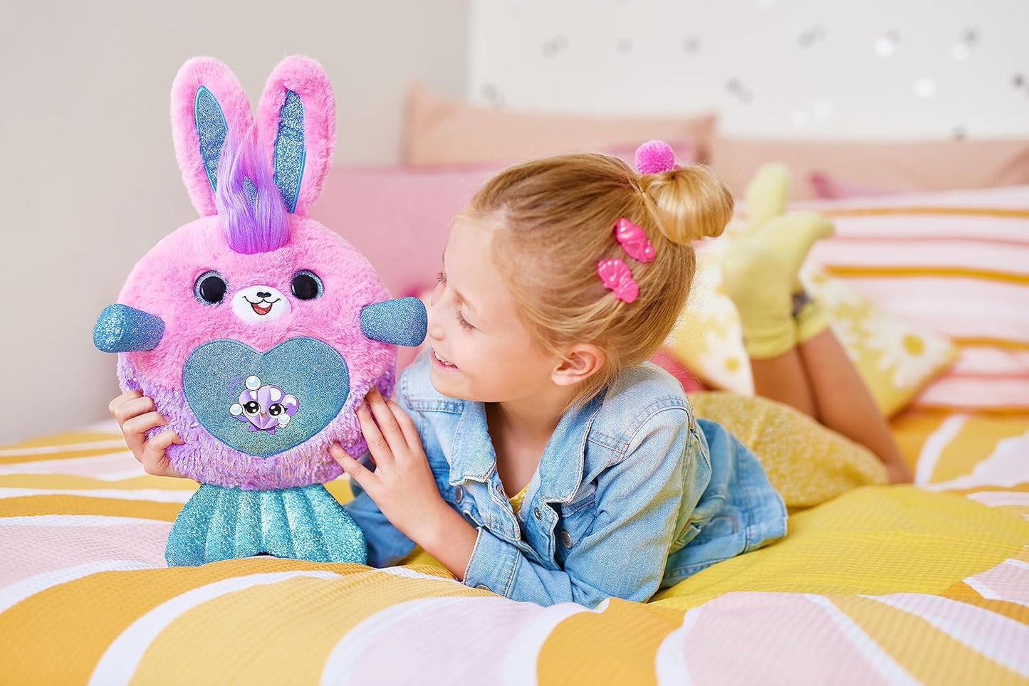 Rainbocorns Mermaidcorn Série 7 Sirena, a Cachorrinha - Pelúcia Colecionável - Surpresas de Sereia, Pelúcia de Aconchego, Adesivos (Cachorrinho)