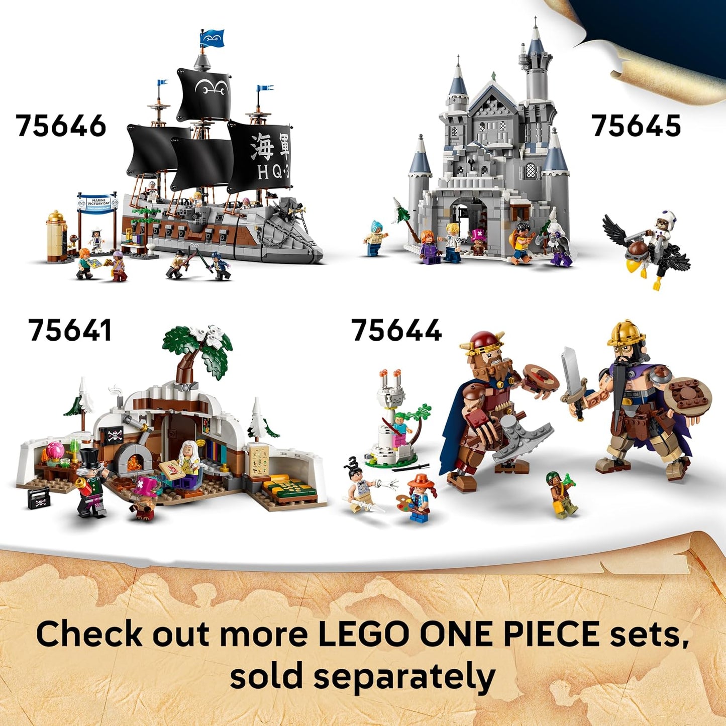 LEGO Figura ONE PIECE Tony Tony Chopper – Brinquedo colecionável com acessórios (incluindo uma Rumble Ball) – Ideia de decoração fofa para mesa ou quarto – Presente para meninos, meninas e fãs a partir de 9 anos – 75643