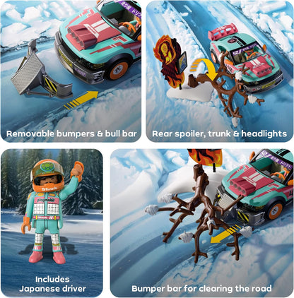 Playmobil | Carros | Carro Off-Road Tunado | Carro tunado com para-choque de impacto e aerofólio traseiro | Brinquedo infantil para crianças a partir de 4 anos | 72062