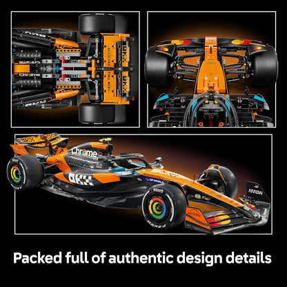 LEGO Kit de modelo Technic McLaren MCL39 F1 para adultos - Conjunto de construção colecionável de Fórmula 1 com motor V6, diferencial e ativador DRS - Ideia de presente para fãs de corridas e automobilismo - 42228