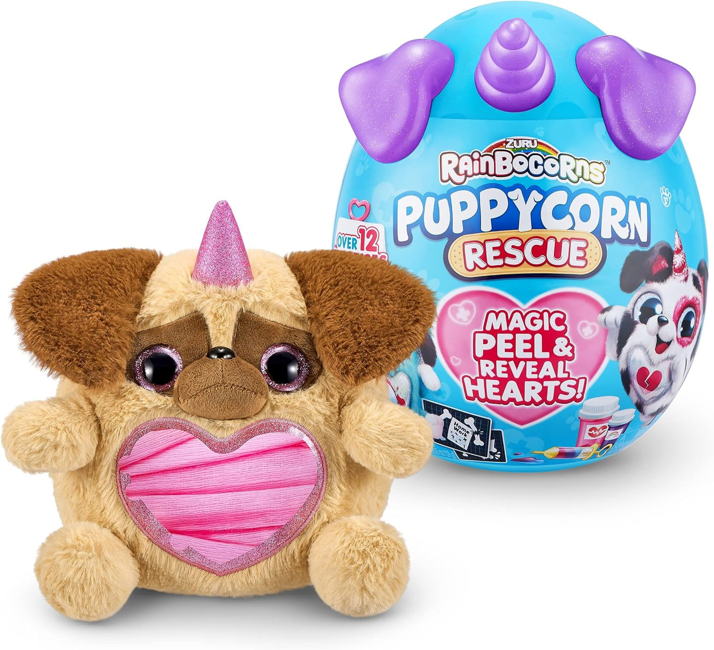 Rainbocorns Puppycorn Rescue Surprise, Surprise Plush Pet Unboxing (estilo pode variar)