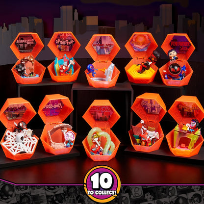 Just Play Marvel Doorables Spider-Verse Collector Capsule, figuras colecionáveis, para meninos e meninas a partir de 5 anos.