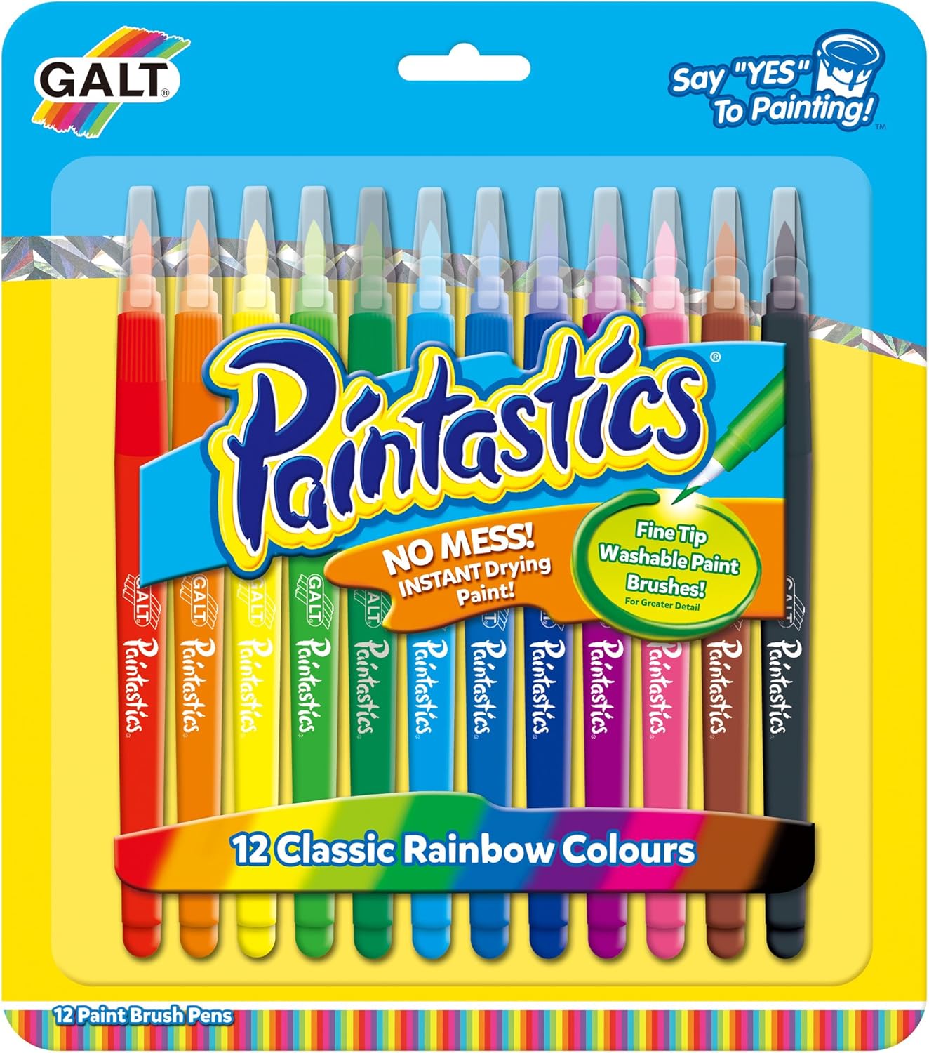 Galt Toys, Paintastics - 12 cores clássicas, canetas de tinta para crianças a partir de 6 anos