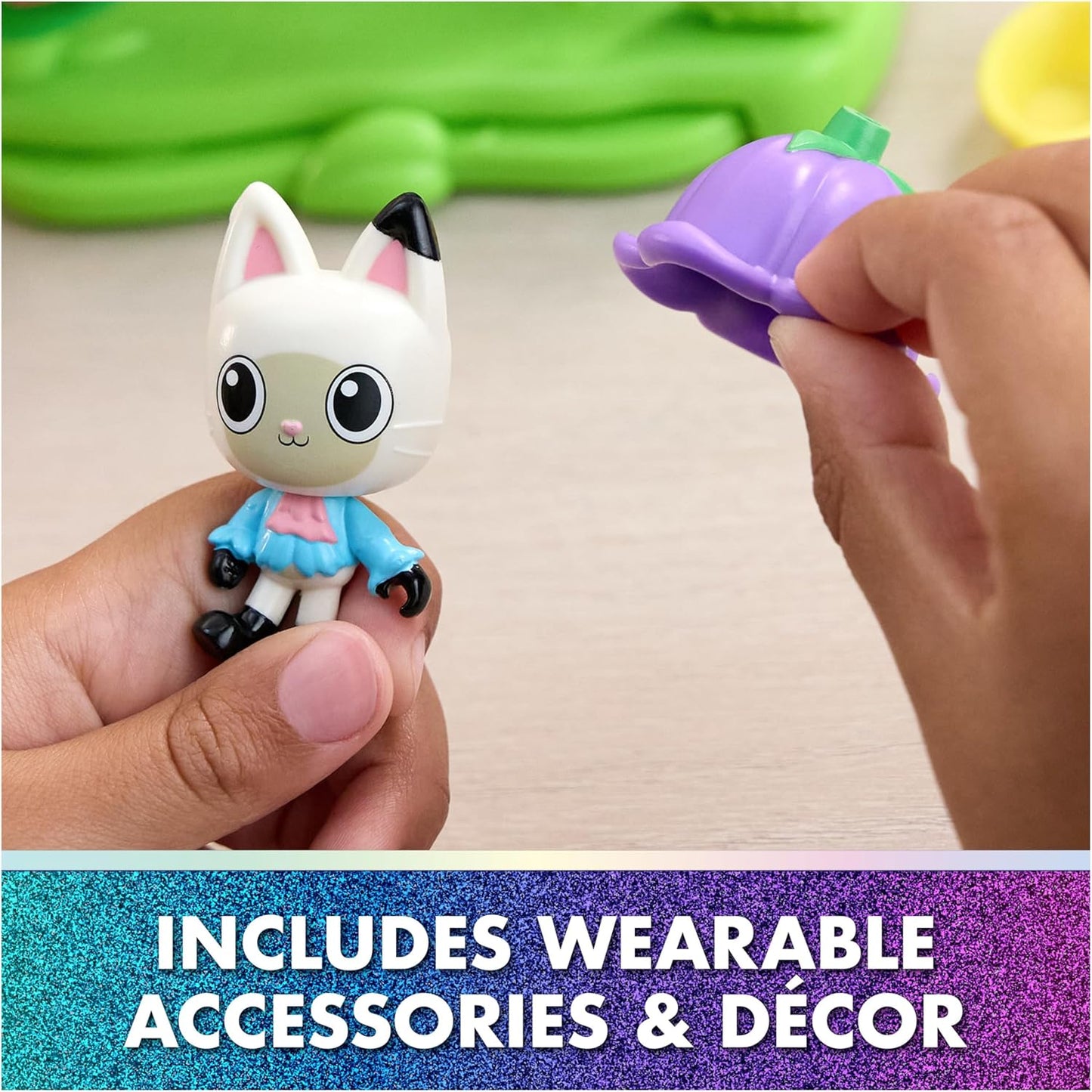 Gabby's Dollhouse: O Filme, Conjunto História no Jardim, Figuras do Gnomo Pandy Paws e do Gatinho e 9 Acessórios para Casa de Bonecas, Brinquedos Infantis para Meninas e Meninos a partir de 3 Anos