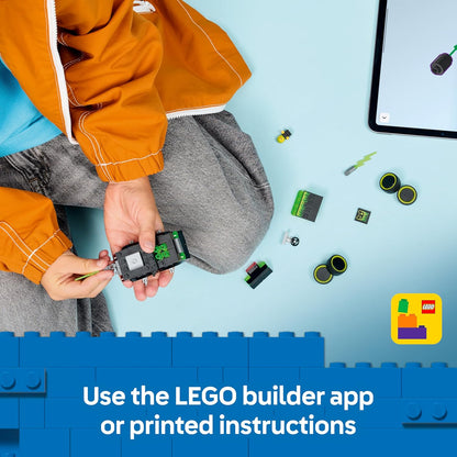LEGO City Rides – Carro de Corrida de Brinquedo - Mini Conjunto de Construção com Minifigura de Piloto Júnior - Lembrancinhas de Festa - Pequeno Presente Colecionável para Meninos a partir de 5 Anos - 60484