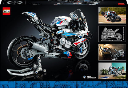 LEGO Kit de modelo de motocicleta Technic BMW M 1000 RR para adultos, conjunto de motocicleta de construção e exibição com recursos autênticos, presente para o dia dos pais, ideia de presente de veículo para homens, mulheres, ele ou ela 42130