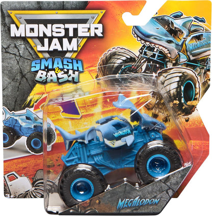 Monster Jam Smash & Bash, Caminhão Monstro Reparável em Miniatura 1:64, Brinquedo Infantil para Meninos e Meninas a partir de 3 Anos, MODELOS VARIADOS (ENVIADOS ALEATORIAMENTE)