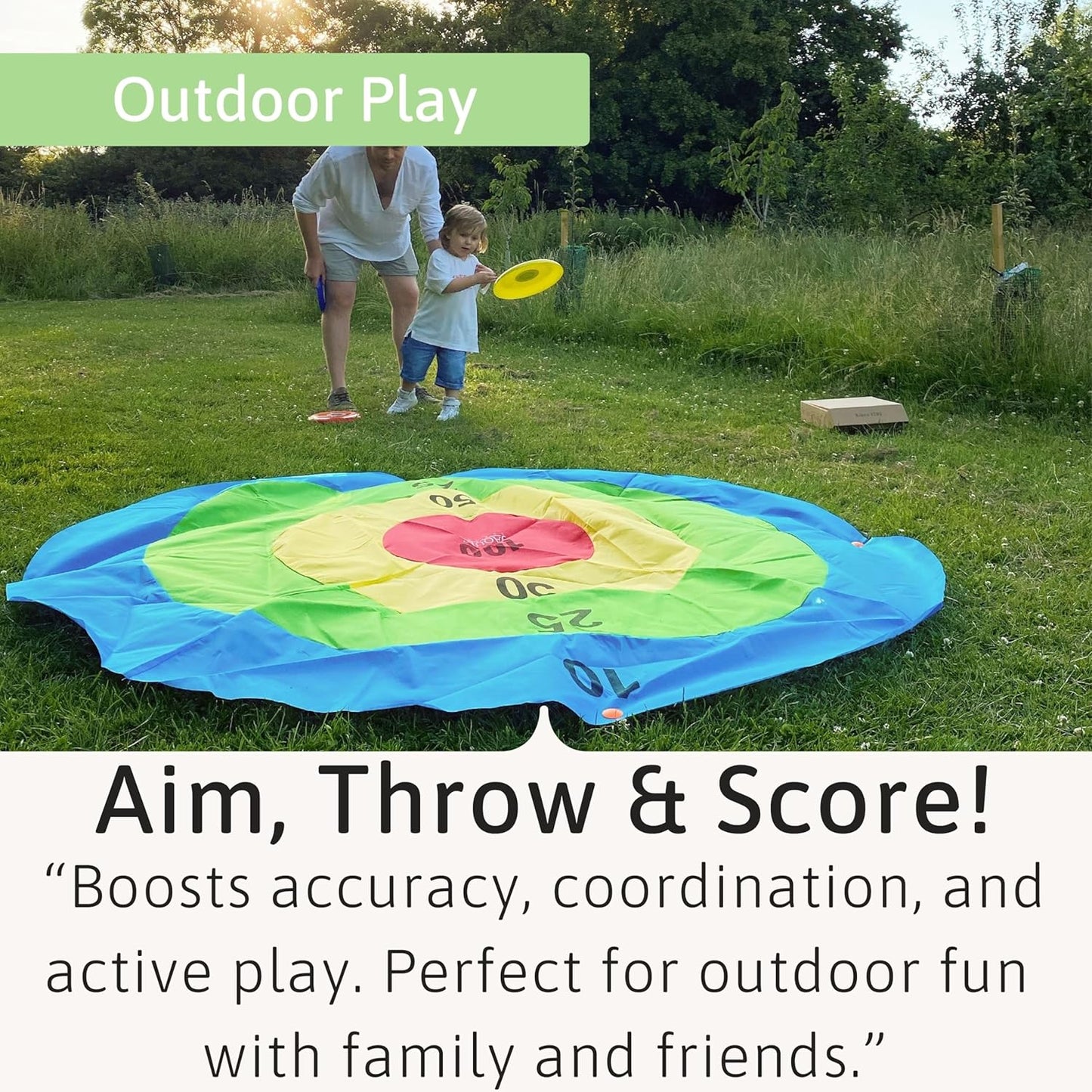 Jogo de jardim infantil Jaques of London Target | Jogo de disco para crianças ao ar livre | Jogos de festa ao ar livre para famílias | Jogos ao ar livre para crianças e adultos | Desde 1795