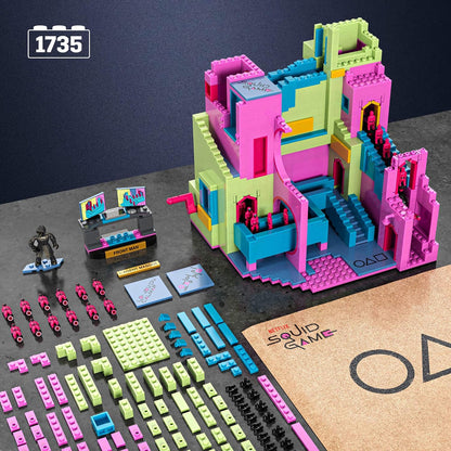 MEGA Brinquedo de Montar Squid Game – A Escadaria (1.707 peças), com figura articulada e com movimento, para colecionadores (HYL45)
