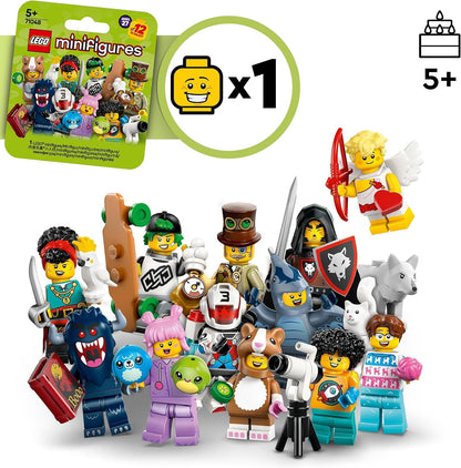 LEGO Caixa misteriosa Minifiguras Série 27, ganhe 1 de 12 figuras colecionáveis, incl. Cupido, Pterodáctilo, Jetpack Racer e mais - brinquedos para meninos e meninas com mais de 5 anos