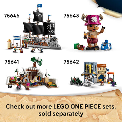 LEGO Brinquedo ONE PIECE Batalha no Castelo de Drum – Kit de Montar com 6 Minifiguras (incluindo Luffy, Nami e Chopper) – Decoração para Quarto Infantil – Presente para Meninos, Meninas e Fãs a partir de 9 Anos – 75645