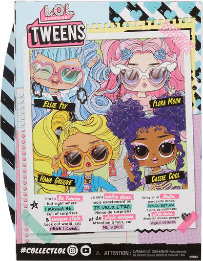 LOL Surprise Tweens - Muñeca de moda Hana Groove - con más de 10 sorpresas y fabulosos accesorios - ideal para niños de 4 años en adelante